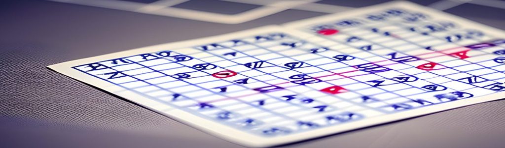 Cuadrilla tradicional del juego de bingo
